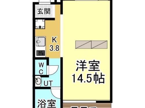 反転タイプ(間取図（平面図）)
