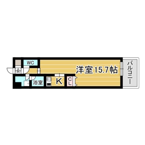 反転タイプ(間取図（平面図）)