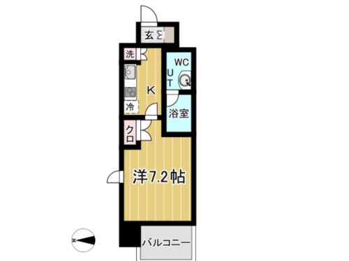 反転タイプ(間取図（平面図）)