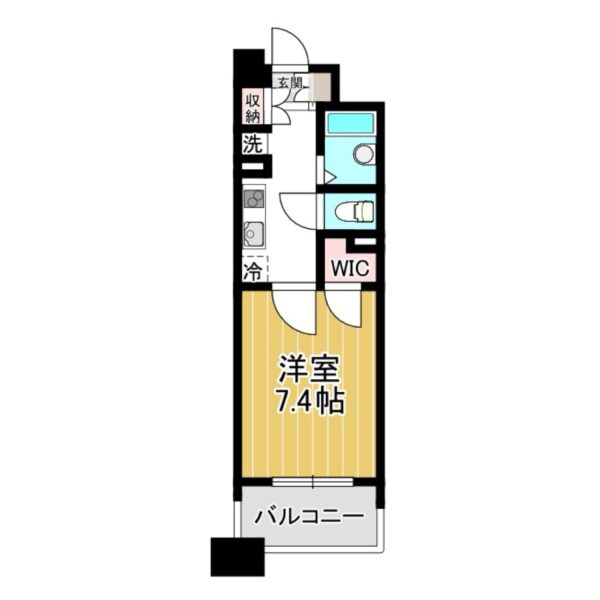 反転タイプ(間取図（平面図）)
