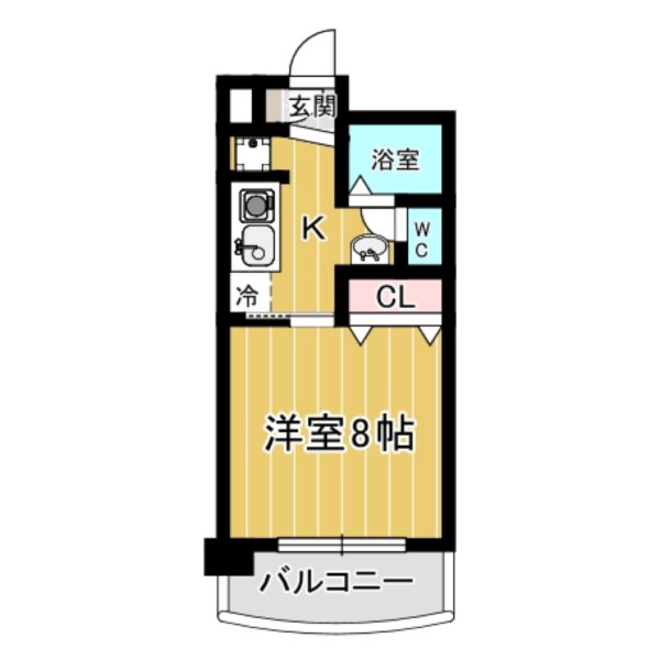 反転タイプ(間取図（平面図）)